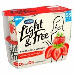 Danone light and free strawberry sensation 4*115g