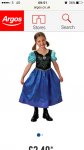 Frozen Anna dress 7-8