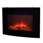 Black LED Wall Hung Electric Fire