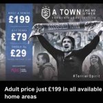 Cheap championship or premiership football next season at huddersfield town (I hope) adults £79