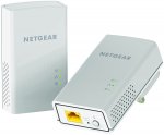 NETGEAR PL1200-100UKS 1200 Mbps Powerline Ethernet Adapter Homeplug (1 Gigabit Ethernet Port) - Twin Pack