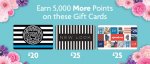Morrisons - Earn 5,000 More Points (equivalent to a voucher) when you purchase selected Gift cards and present your