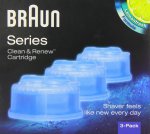 Braun Clean & Renew CCR3 Electric Shaver Refill Cartridges - &pound;9.74 Pack of 3