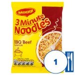 Maggi 3 minute Noodles Chicken/BBQ Beef/Curry (59g)