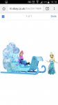 Disney Frozen Small Doll Sleigh Plus Anna and Elsa Dolls