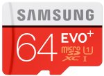 Samsung 64GB EVO Plus Micro SDXC UHS-I U1 Class 10 - 80MB/s with Adapter £14.99 or x2