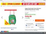 Peppa Pig George Green Dinosaur Wheeled Bag Suitcase Trolley C&C at The Works (other designs available)