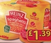 4x400g Heinz Spaghetti Hoops