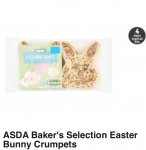 Asda Bakers Selection Easter Bunny Crumpets-£1.00 4 in pack)