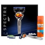 Gillette 007 Chrome Edition Flexball SPECTRE Gift Pack With 2 Cartridges + Shave Gel + Organizer
