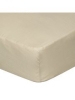 George Home Cream Fitted Sheet. Double