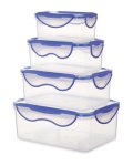4-Pack Clip & Close Containers