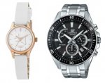 Radley Ladies On The Run White Leather Strap Watch £29.99 / Casio Edifice Premium Silver Chronograph Watch