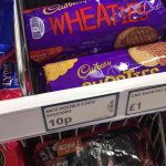 mcVities chocolate digestives, 10p instore at poundstretcher. 