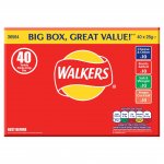 Walkers Variety Crisps 40 Box - 40 x 25g