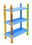 Bebe Style Crayon 3 Tier Shelves - Blue/ Pink