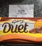Galaxy Duet 95g Caramel & Shortcake
