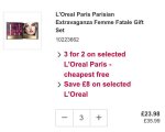 Loreal Paris make up gift set (possible glitch)