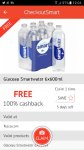 Glaceau Smart water 6x600ml £2.25 - FREE via CheckOutSmart - Tesco on-line ONLY