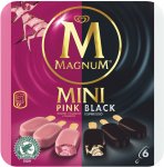12 Magnum Mini Pink & Black Ice Creams