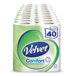 Velvet 3 ply toilet roll - 40 rolls (&pound;17.25 with non Prime and under &pound;20 or &pound;11.75 with subscribe and save)