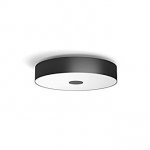 Philips Hue White Ambiance Fair 55 W Connect Ready LED Ceiling Pendant Light, 1 x Philips Hue Fair Black Pendant, 1 x Philips Hue Wireless Dimmer Switch, Works with Alexa