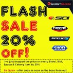 Massive Flash Sale 20% Price Drop on Shoei, Sidi, Spada and Caberg Motorcycle Clothing & Helmets