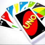 UNO plastic playing cards