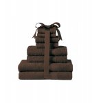 Chocolate 8 piece towel bale