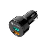 AUKEY Quick Charge 3.0 Car Charger 34.5W Dual Port - £6.99 Prime or £10.98 non prime Sold by yueying
