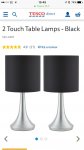 Touch Lamps x2