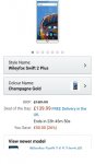 Wileyfox Swift 2 Plus SIM-Free Smartphone 32GB + 3GB - Gold