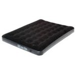 Trespass flocked double air bed inc pump