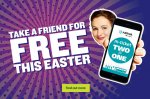 Two people can travel together for the price of one this lovely long Easter holiday weekend
