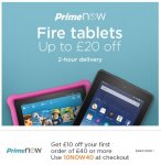 Amazon Fire Tablets - Prime Now - Fire 7" 16GB Black/Red/Blue Wi-Fi Kids Edition 69.99 - With code