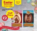 Luxury chocolate eggs (180g) half price at Iceland - £2.00