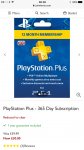 John Lewis PlayStation plus 12 month membership