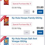 6 pack hula hoop crisps