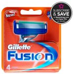 4 no Gillette Fusion Manual Blades