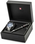 Swiss Military Hanowa Men's Watch Gift-Set complete with a ball point pen