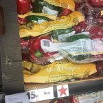 Tesco peppers seen