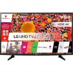 LG 43UH610V 43" Freeview HD and Freesat HD and Freeview Play Smart 4K Ultra HD with HDR TV - Black w/ code