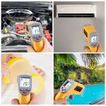 Non Contact Laser IR Infrared Thermometer -50～380&deg;C Digital Temperature Gun with Data Hold & Energy Conservation (24 months Warranty) with code (Prime) @ Sold by JT-UK (+&pound;3.99 for non prime)