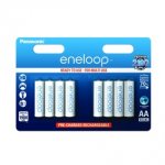 Panasonic Eneloop AA 1900mAh Rechargeable Battery Pack of 8