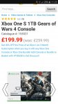 Xbox One S 1TB Gears of Wars 4 Console