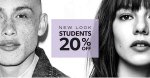 Calling all students - 20% off New Look £1.00