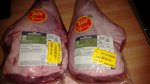 All lamb legs marked £5 per kg each no matter the size