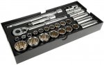 Halfords Advanced Modular Tray Set - 26 Piece Socket Set 1/2" C&C