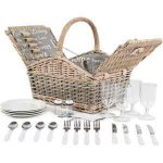 4 person picnic basket IWOOT (£21 w/cash back & discount code!) (similar versions £50+)