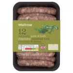 Waitrose chipolatas. x2 and the full price in PYO offers = x2